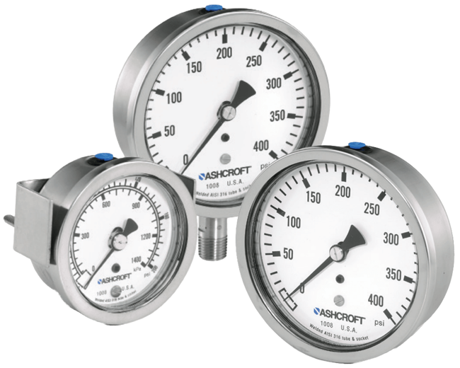 Ashcroft Stainless Steel Case Gauge, 1008